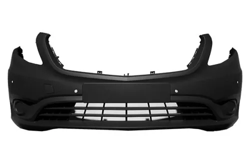 Front Bumper with Smooth Primer Park Assist (6 Sensor Holders) with Tow Hook Cap Mercedes Vito 2015 OE A44788509259999