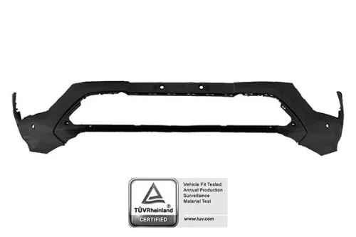 Black Lower Front Bumper with Park Assist (2 Sensor Holders) with Tow Hook Cap Ford Transit 2019 OE 2375290