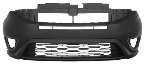Black Front Bumper with Tow Hook Cap Fiat Doblo 2015 OE 735615285 - 735615286