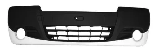 Front Bumper with Fog Light Holes with Primer (Fits Complete with Spoiler) Opel Vivaro 2006 OE 4416745 - 4416746
