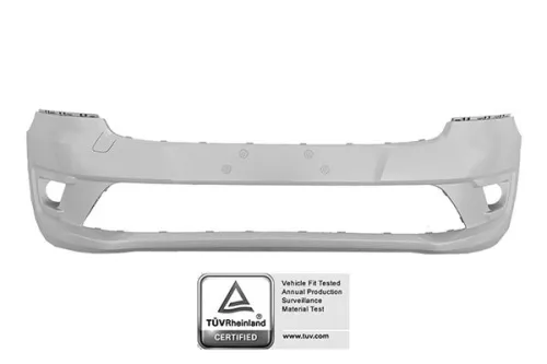 Front Bumper Primed With Fog Light With 6 Track Sensors With Tow Hook Cap Ford Transit Connect 2018 OE 2330580