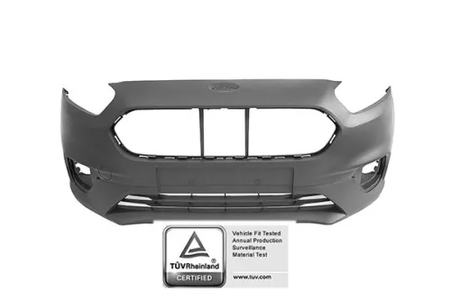 Front Bumper Partial Primer With 4 Track Sensors With Tow Hook Cap Ford Transit Courier 2018 OE 2261624