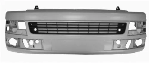 Front Bumper Primed with Chrome Trim Volkswagen Caravelle 2012 OE 7E5807217 D GRU