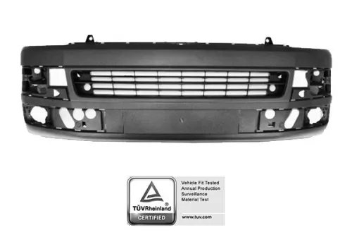 Light Grey Front Bumper With Headlight Washer Marks And Sensors Volkswagen Transporter T5 2009 OE 7E0807217B7G9