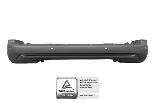 Rear Center Bumper Primed With Park Assist (4 Sensor Holders) With Tow Hook Cap Fiat Berlingo Van 2018 OE 1633557780 - 39165984 - SU001A8800