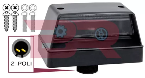 LEFT LICENSE PLATE LIGHT