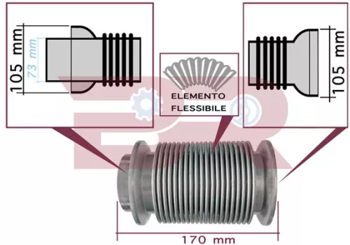 FLEXIBLE EXHAUST HOSE