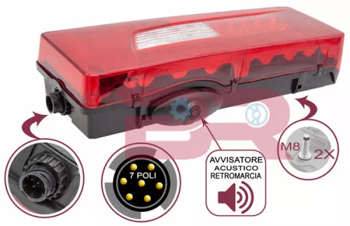 SCANIA REAR LIGHT + BUZZER RH