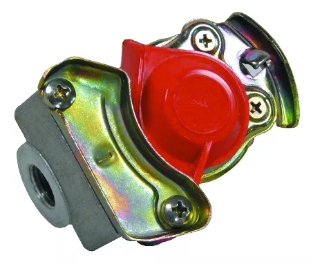 RED SEMI-JOINT WITH VALVE FOR  TRAILERS