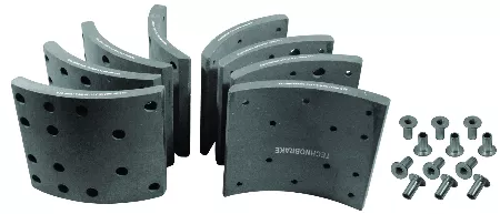BRAKE LININGS STD SET WITH RIVETS